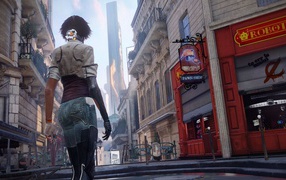 Девушка идет по Парижу, игра Remember Me