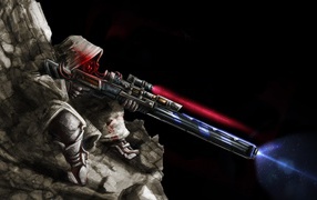 Снайпер стреляет из космоса