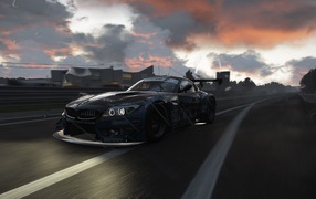 Спортивный BMW в компьютерной игре