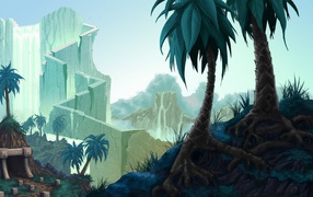 Лестница в небо, фон игры Bejeweled 3