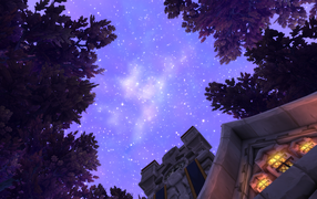 Звездное небо в игре World of Warcraft Warlords of Draenor
