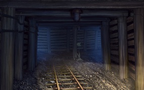 Подземная железная дорога в игре Бесконечное лето