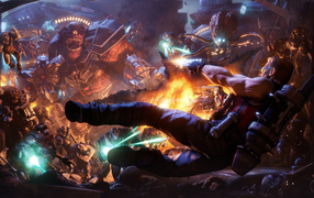 Сражение в игре Duke Nukem