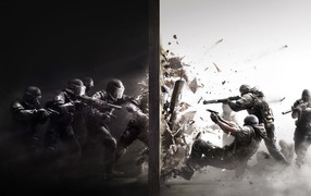 Сражение в игре Rainbow Six