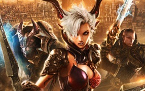 Белокурая героиня игры Tera