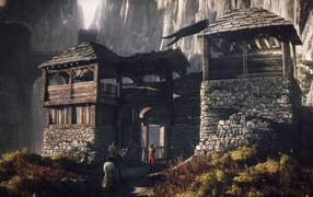 Ворота крепости в игре The Witcher 3 Wild Hunt