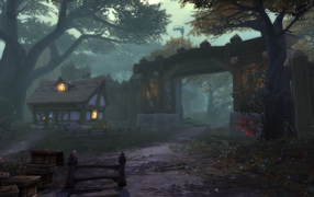 Ворота деревни в игре World of Warcraft Warlords of Draenor