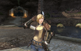 Девушка из онлайн игры Final Fantasy XIV
