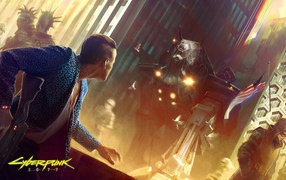 Герой игры Cyberpunk 2077