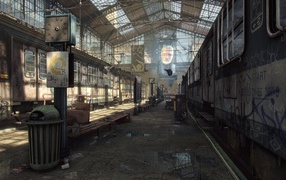 Интерьер здания в игре Unreal Engine 4