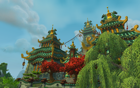 Великолепный замок в игре World of Warcraft Mists of Pandaria