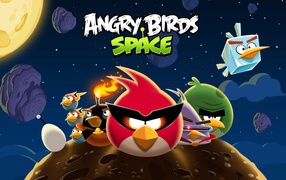 Популярная игра Angry Birds Space
