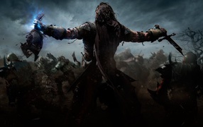 Солдат отрубил голову врагу в игре Middle-earth Shadow of Mordor