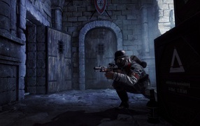 Солдат в игре Wolfenstein The Old Blood