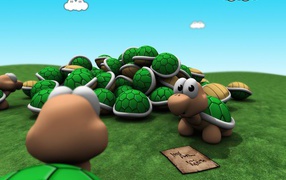 Черепашки из игры Super Mario Bros