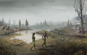 Прогулка по заброшенной местности, игра S.T.A.L.K.E.R
