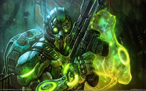 Воин андроид в игре Starcraft II