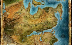 Карта мира игры Dragon Age Inquisition