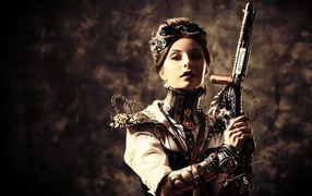 Девушка с оружием, стимпанк