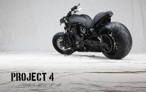 Черный мотоцикл Project 4