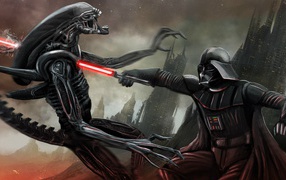 Ксеноморф против Дарта Вейдера