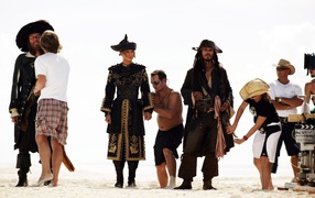 На съемочной площадке Пиратов Карибского моря