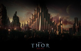 Дворец на постере фильма Тор