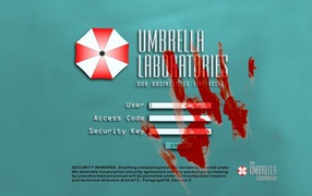 Панель компьютера в фильме Обитель зла