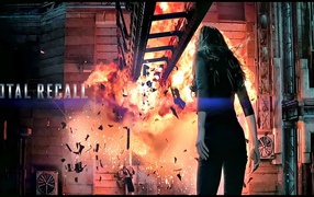 Взрыв в фильме Вспомнить всё