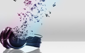 Наушники рассыпались на ноты