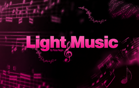 Легкая музыка, розовый фон