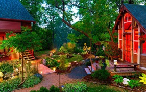 Домики для отдыха в японском стиле