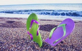 Тапки, для прогулок по пляжу