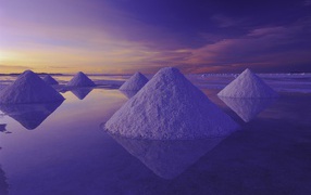 White Desert of salt