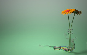 Два цветка в вазе