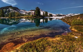 Горная река, фото HDR