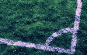 Угловая разметка на футбольном поле