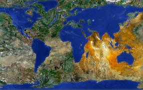 Суша и океаны поменялись местами