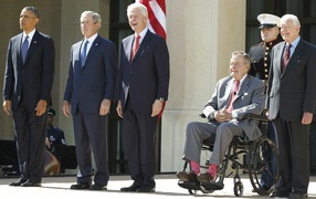 5 US presidents in one frame