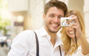 Счастливая семейная пара