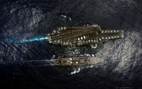 Фото авианосца с высоты