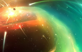 Облако комет в космосе