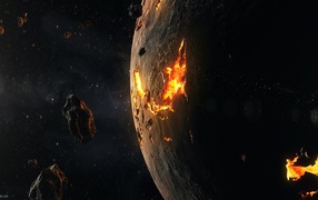 Огненные раны на поверхности планеты