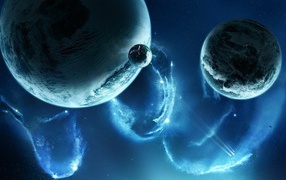 Ледяные планеты в космосе