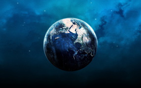 Planet Earth photo satellite