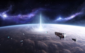 Корабли улетают с гибнущей планеты