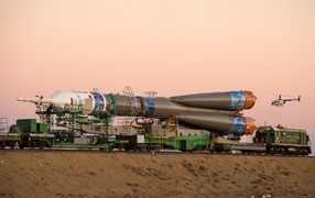 Space rocket Soyuz TMA-11M