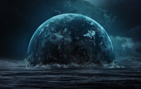 Земля погружается в воду