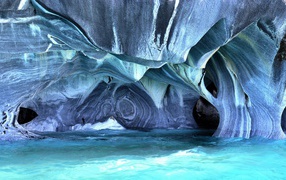 Blue Cave in Chile