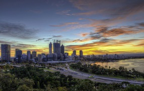 Город Перт в Австралии